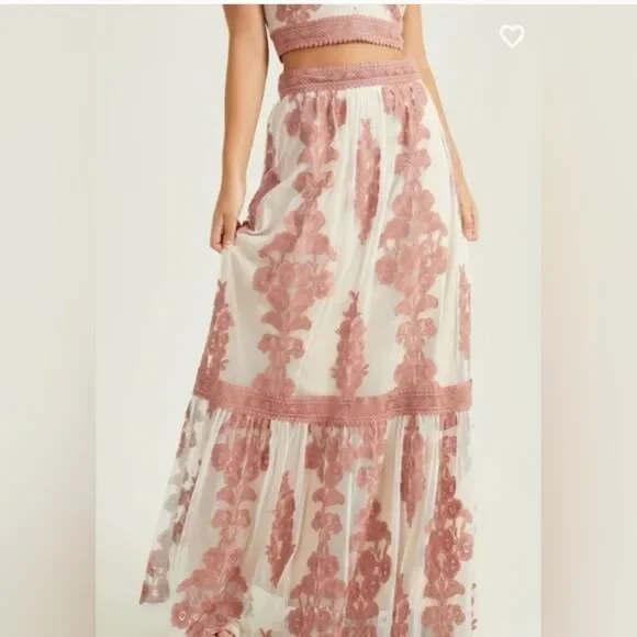 Altar'd State Arissa Ash Pink 2 Piece Set Size Large - Picture 3 of 8